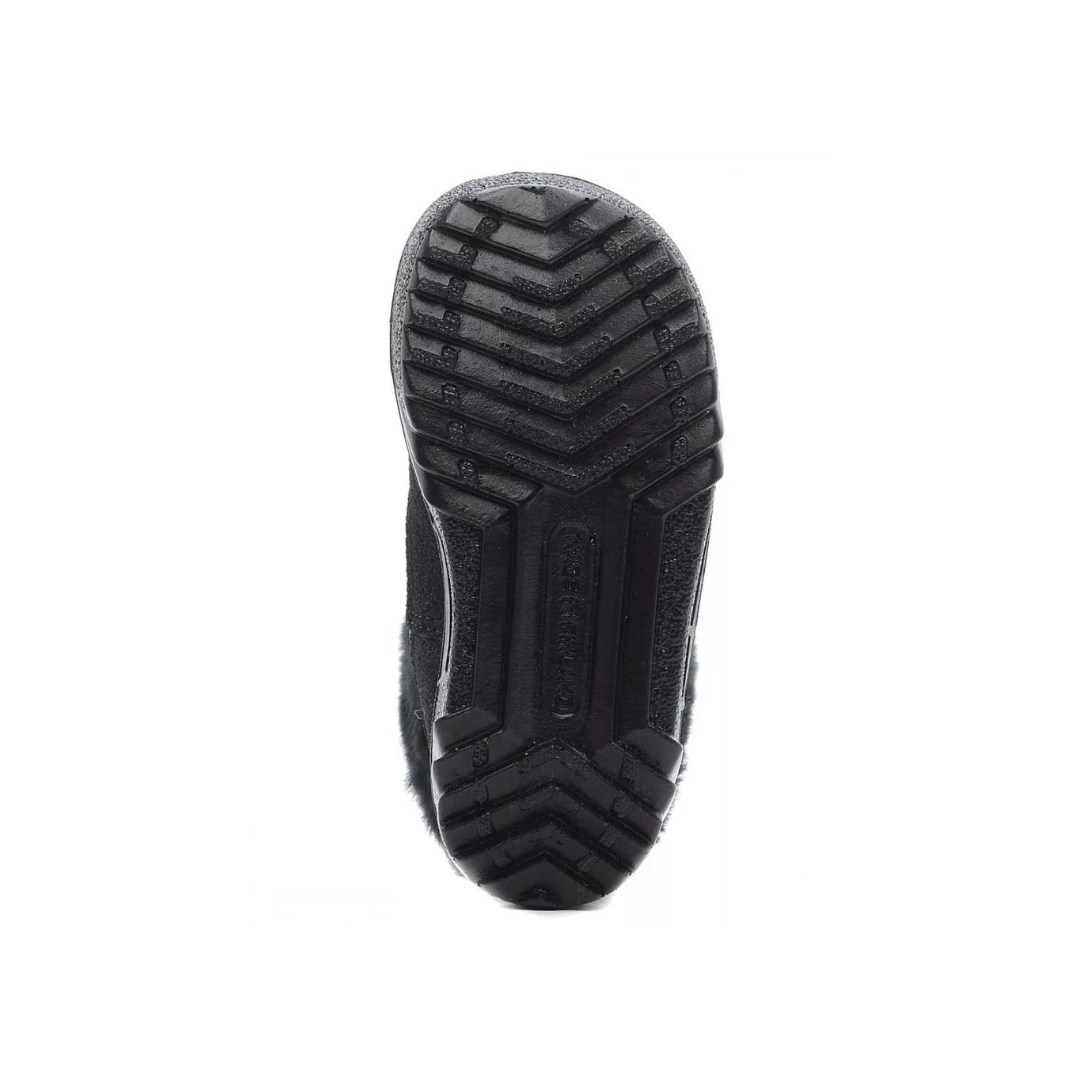 Botte d'hiver pour bébé de couleur noire avec semelle antidérapante