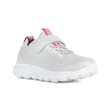Basket Geox spherica gris clair fuchsia