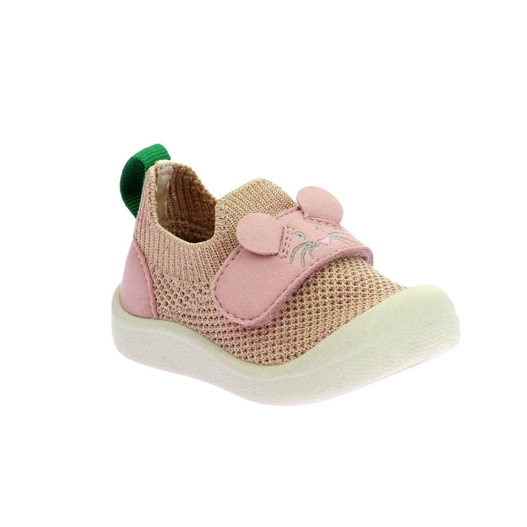 Chaussons pour bébé Kickers en tissu très souple avec velcro amusant de dessins de souris.