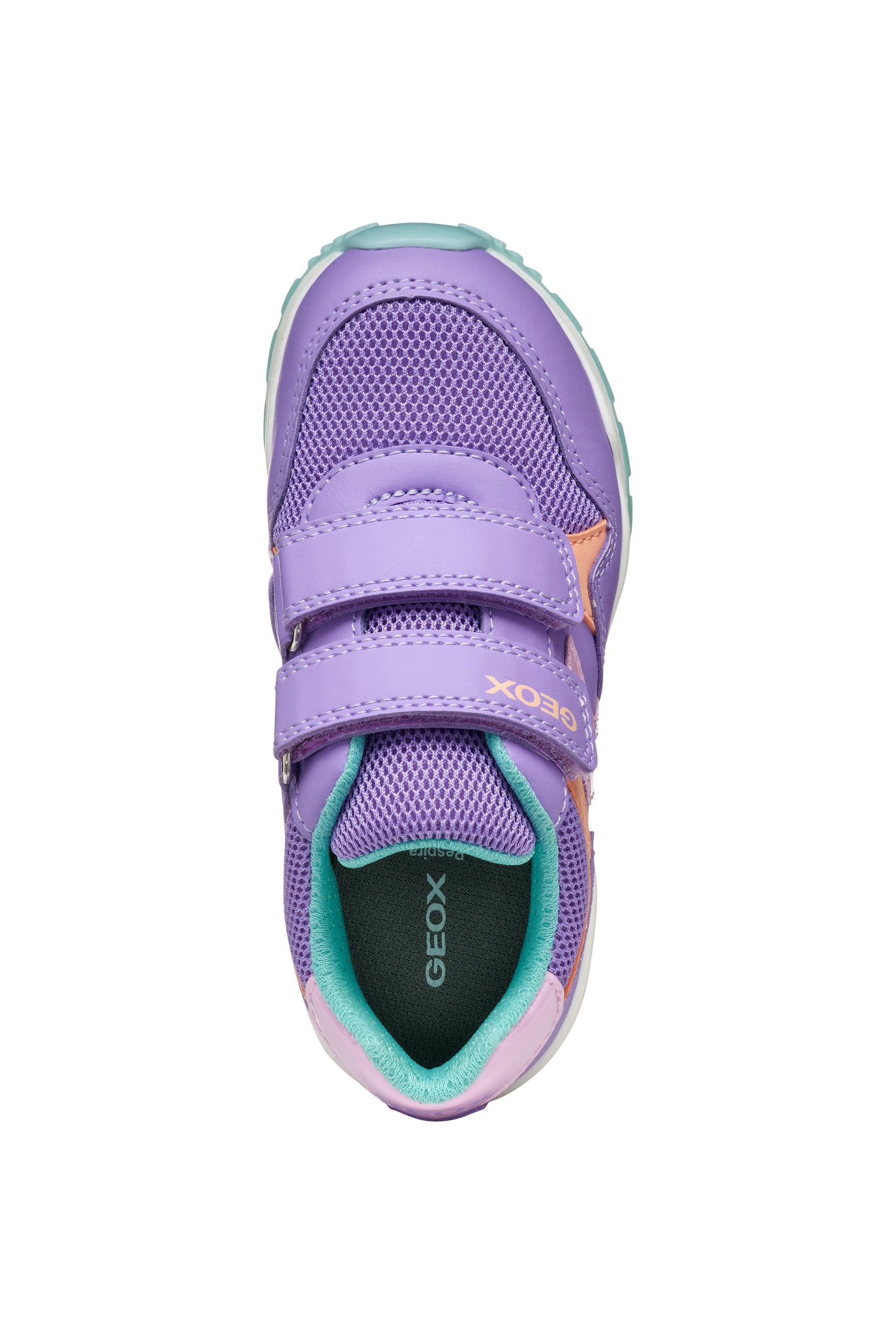 Espadrille Geox pour enfant mauve et turquoise