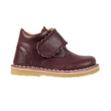 Bottine Petit Nord Scallop Velcro Plum