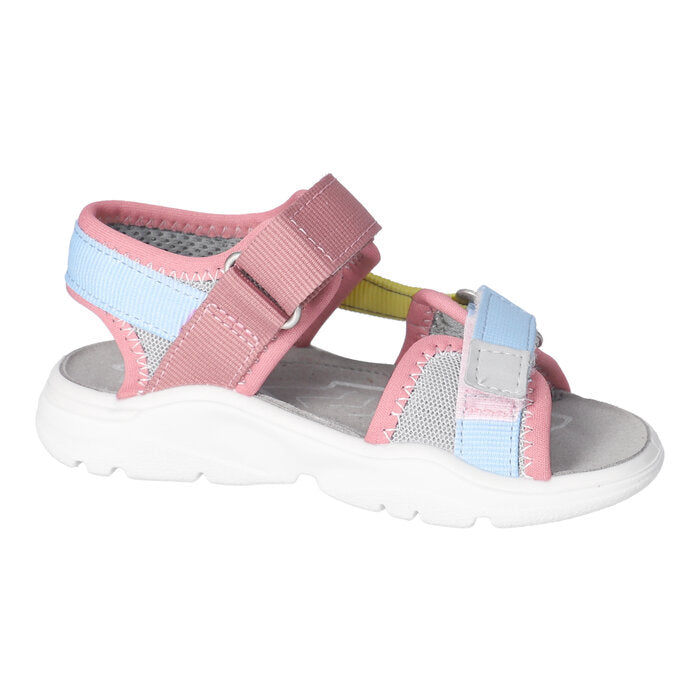 Sandale sport lavable pour enfant rose et bleu