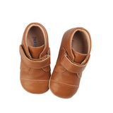 Chausson Souple Petit Nord Velcro Cognac