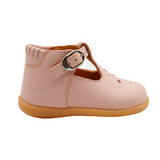 Chaussure semi-ouverte Babybotte dans un rose vintage avec boucle.