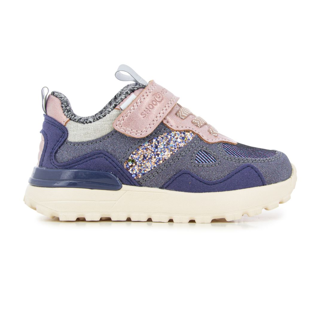 Basket stylée marine rose avec du brillant