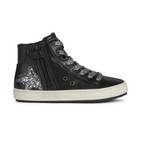 Basket Montante Geox J Kalispera Black DK silver