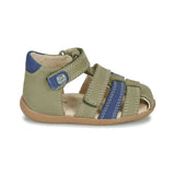 Sandale Kickers Bipod Kaki bleu