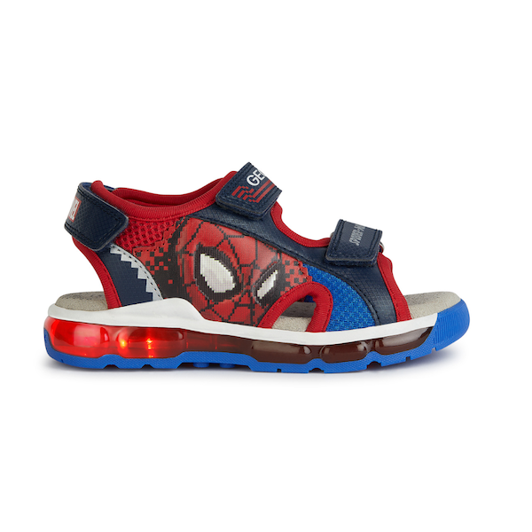 Geox JS Android Navy Red Spiderman Sandal Chaussures Pietine