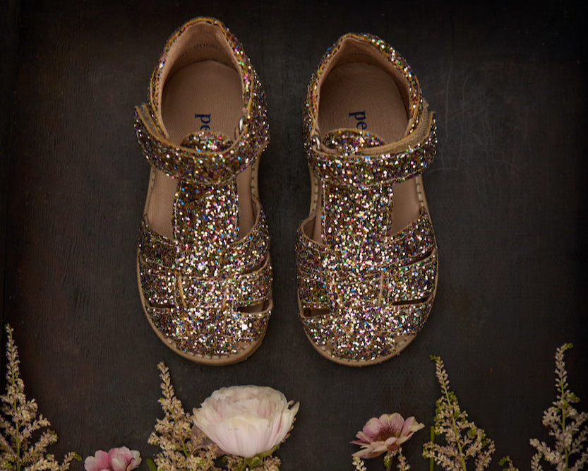 Sandales pour filles à paillettes