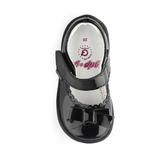 Pediped Betty Black Patent Ballerina Shoe