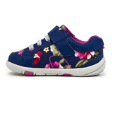 Pediped Dani Go n Grip Navy Floral Sneakers