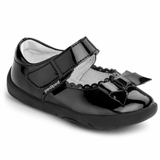 Pediped Betty Black Patent Ballerina Shoe