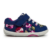 Pediped Dani Go n Grip Navy Floral Sneakers