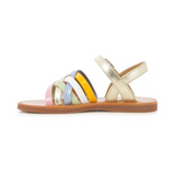 Pom d'Api Plagette Lux multi platinum sandal