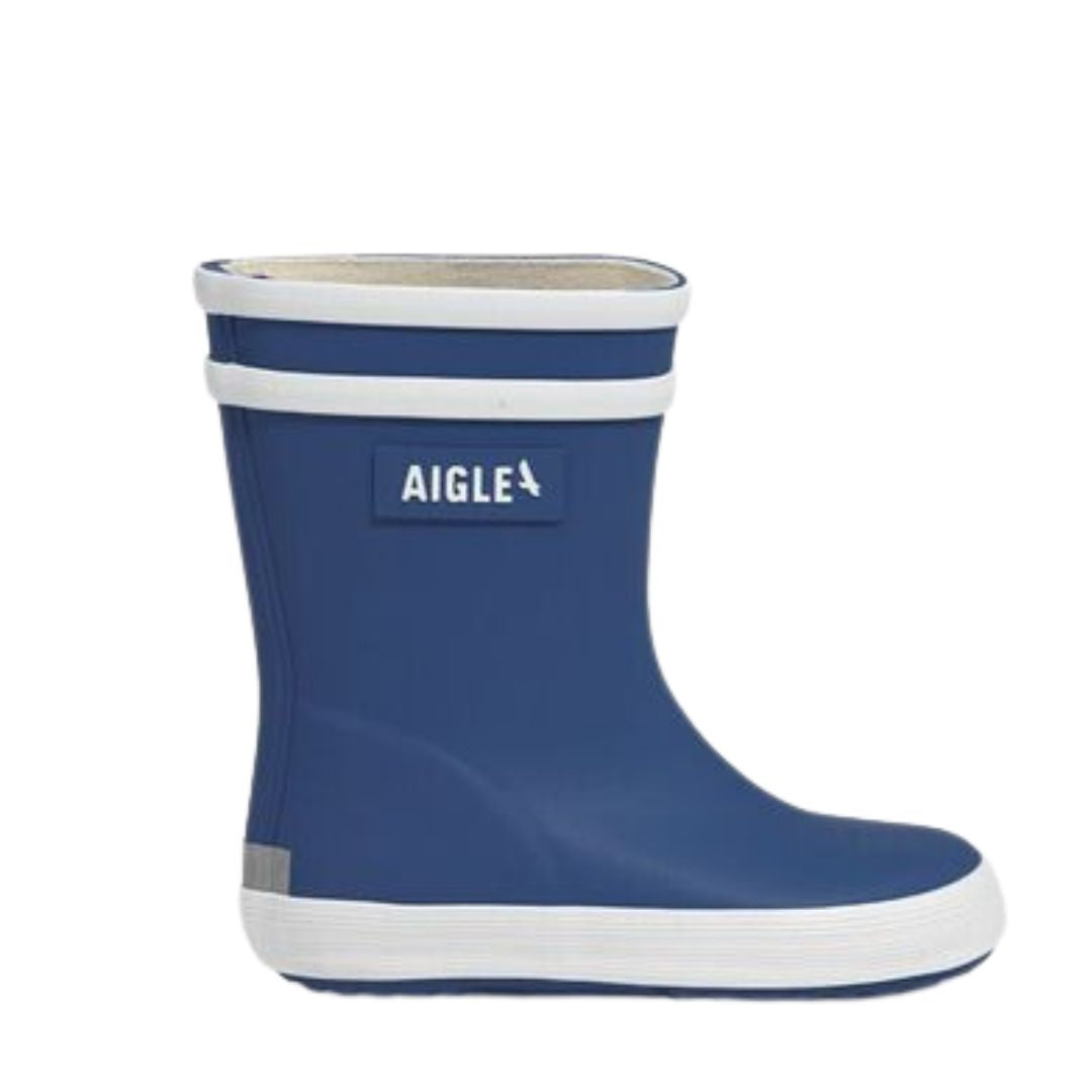 Botte de pluie Bleu pour garçon, super facile à mettre, et confortable, pour la garderie