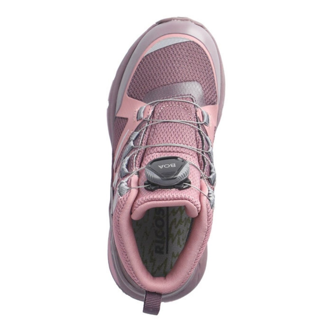 Bottine Ricosta pour fille, facile à ajuster avec la technologie boa, confortable, rose.