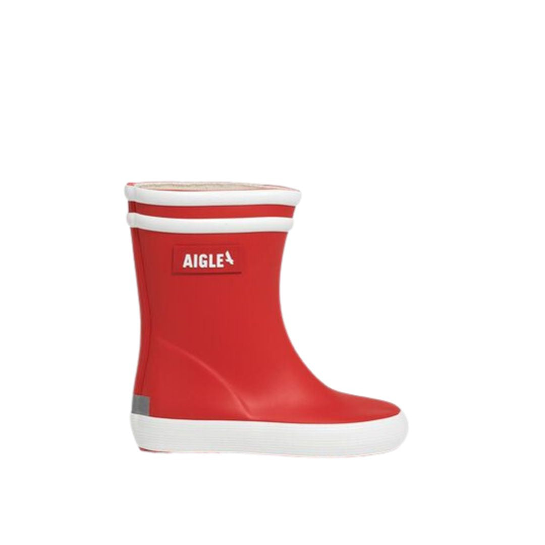 Botte de pluie aigle parfaite pour la mi-saison, rouge, unisexe, superconfortable