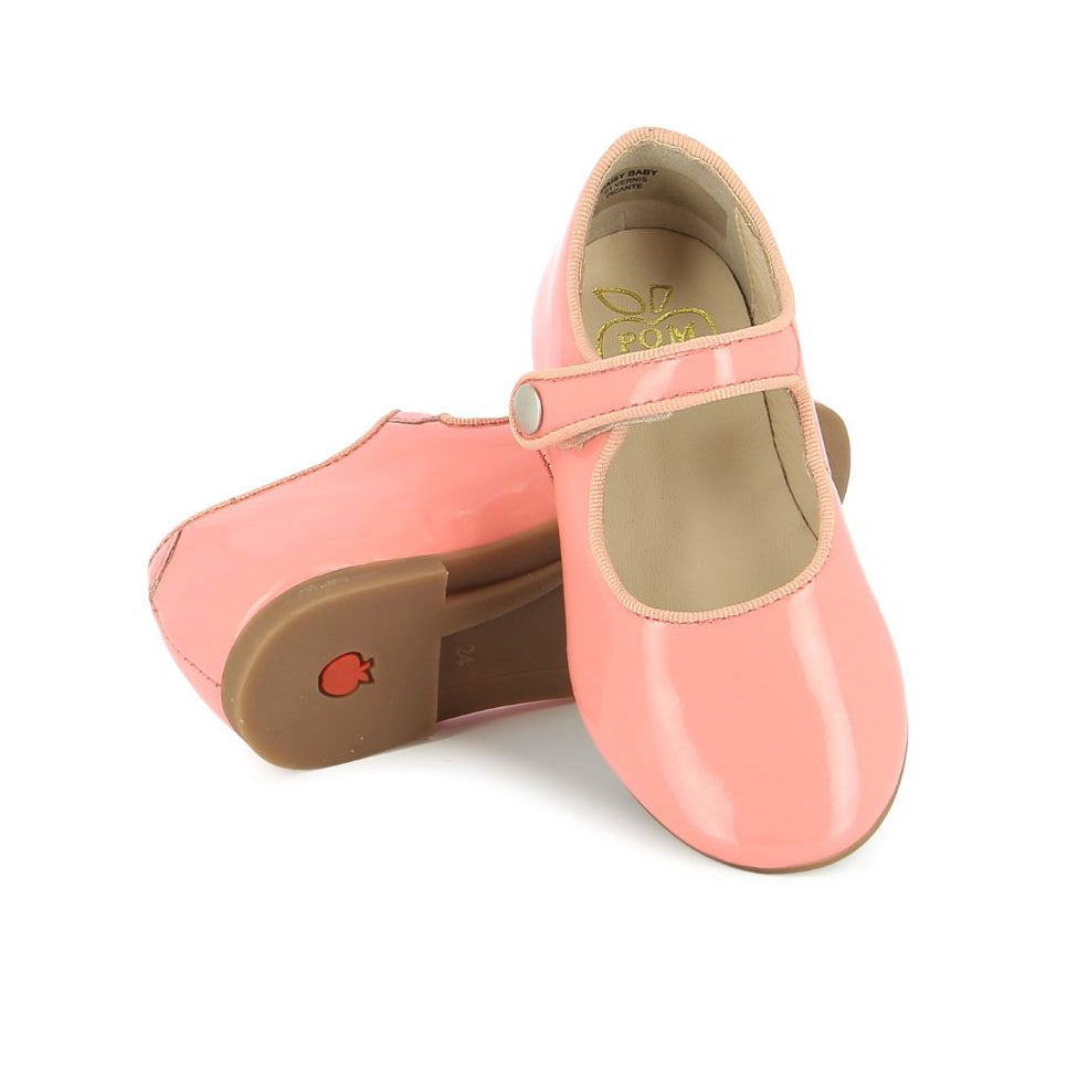 Ballerine élégante pour fille rose clair avec velcro