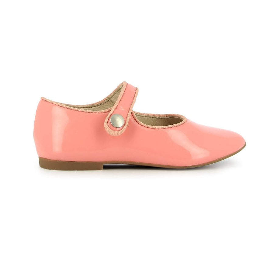 Ballerine rose piquante élégant pour fille avec velcro facile à mettre