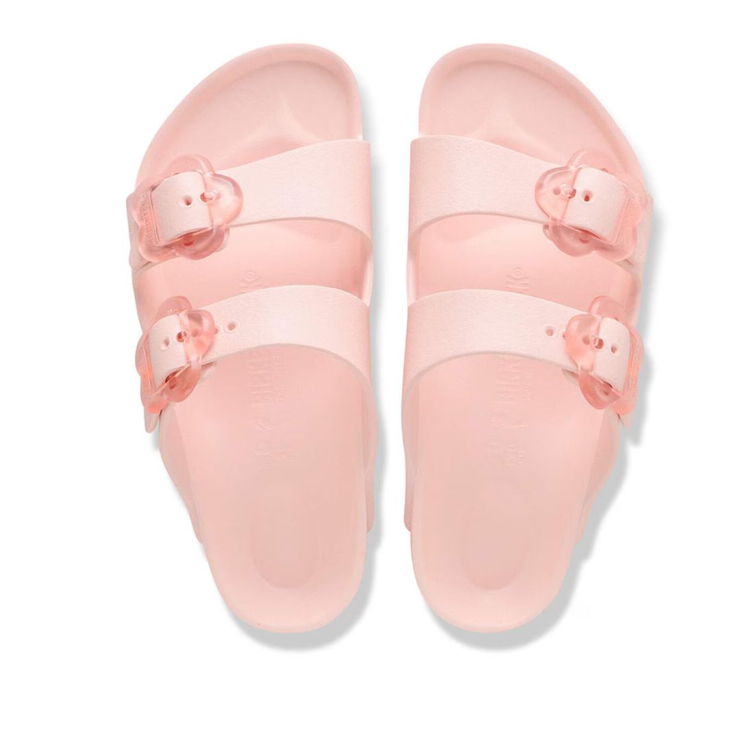 Sandales rose pour enfant avec fleurs