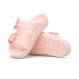 Sandales rose Birkenstock pour fille avec attaches en fleurs