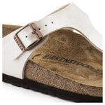 Sandale élégante blanc perle pour femme de style tong