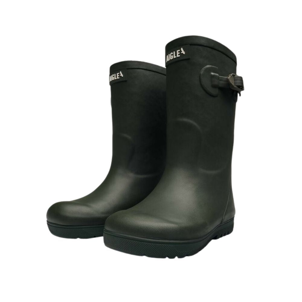 Botte de pluie pour enfant facile à mettre, Kaki, super confortable, durable, unisexe