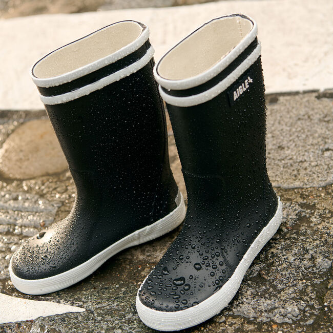 Botte de Pluie Aigle marine Blanc, fashion, pour les journées pluvieuse, confortable
