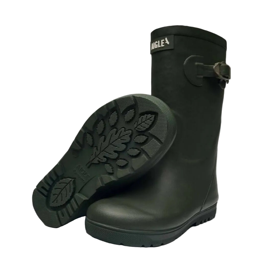 Botte de Pluie, pour enfants, facile à mettre, vert kaki