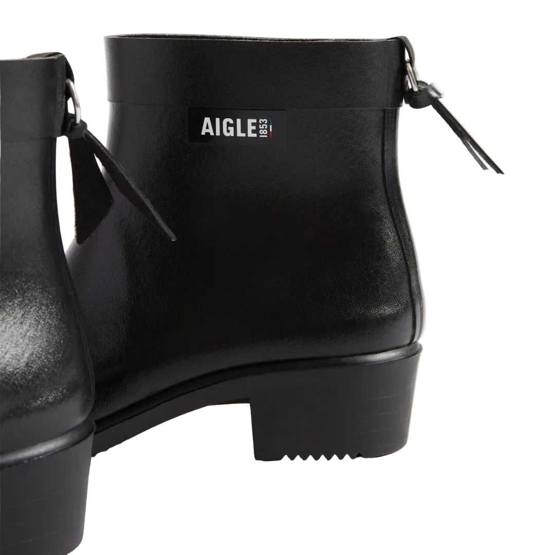 Bottine pour la pluie, avec un petit talon, pour femme, facile à mettre et confortable, fait en France, Chic 