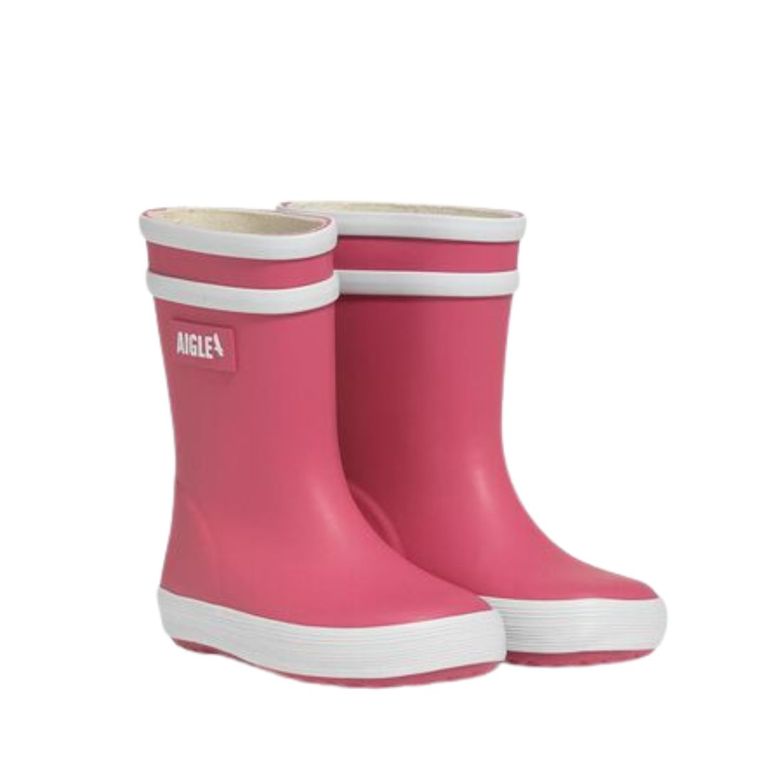 Botte de pluie en caoutchouc naturel, facile à mettre, confortable, parfait pour les petites filles, pour la garderie et jouer dans la pluie