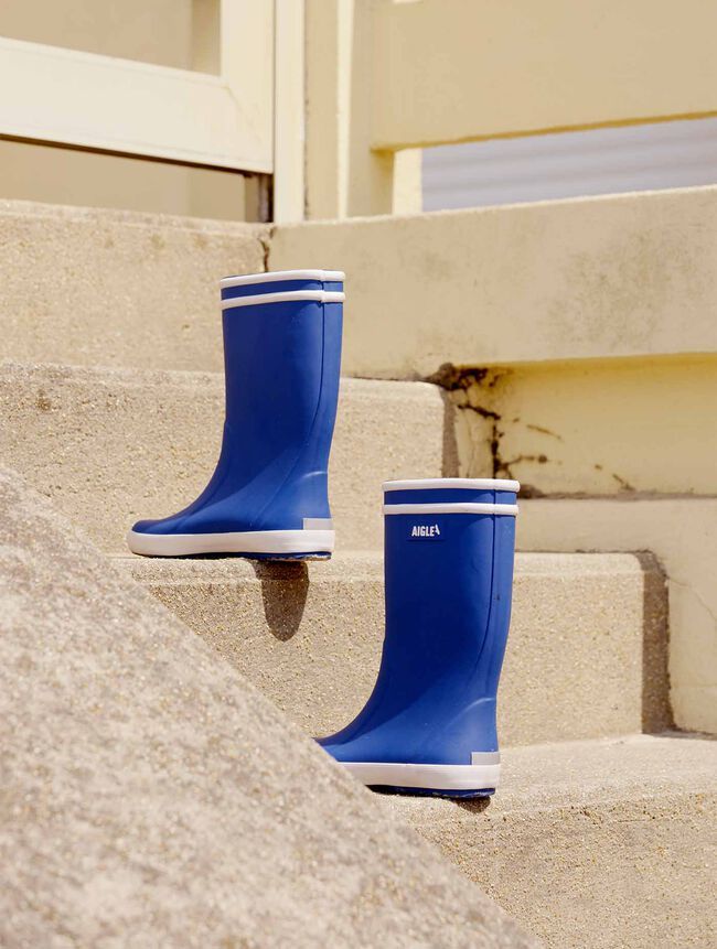 Botte de pluie roi bleu garçon