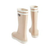 Botte de Pluie aigle, beige pâle, facile à mettre confortable, pour les pieds plus larges, parfait pour les journées pluvieuses et pour jouer dehors