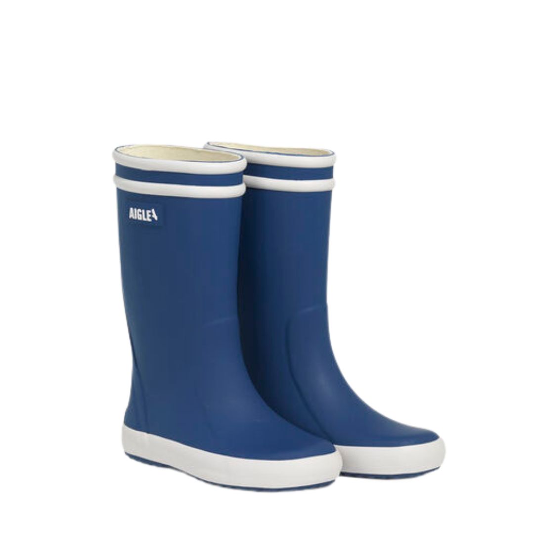 Botte de pluie bleu pour garçon, facile à mettre confortable, pour enfant