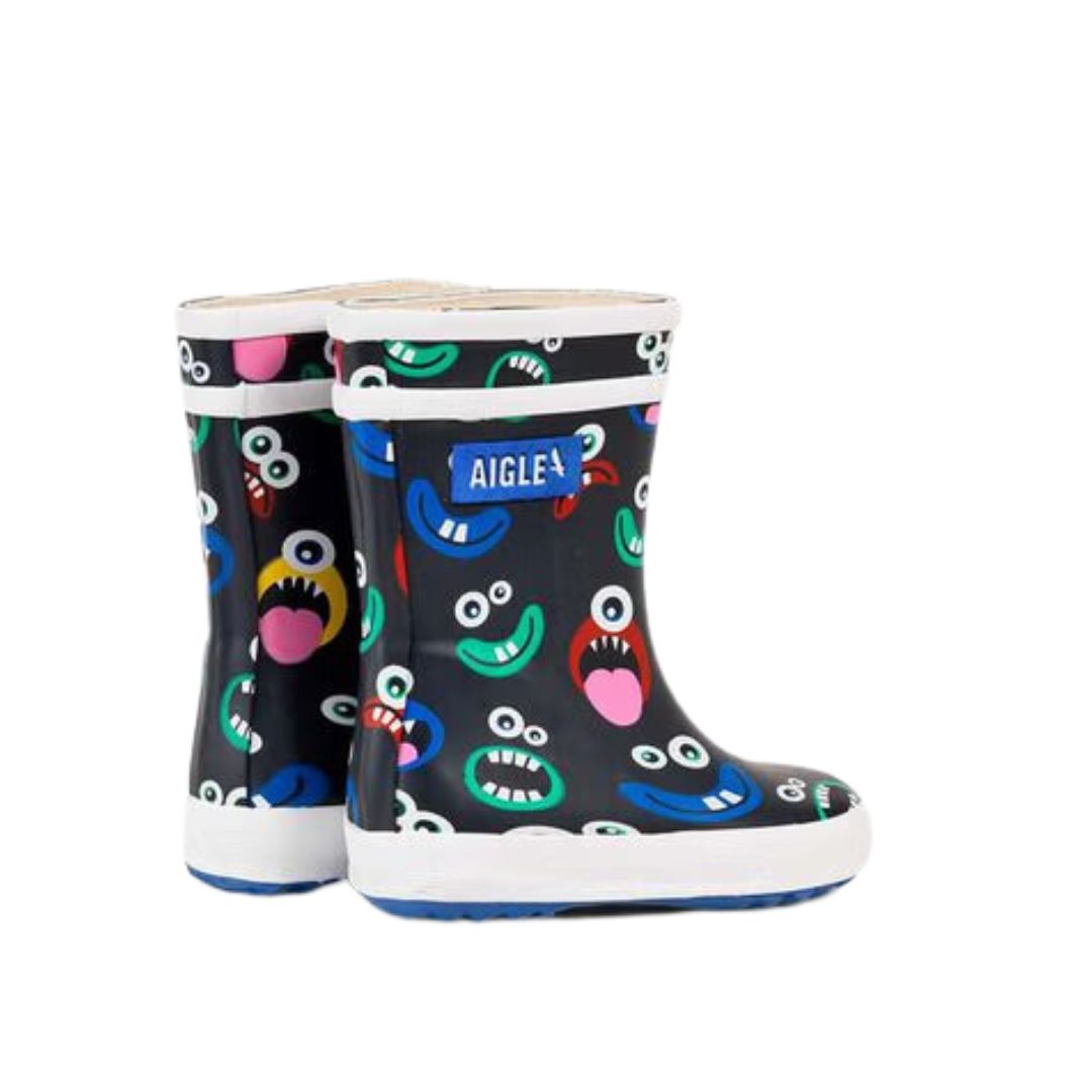 Botte de pluie avec motifs de monstre colorés pour enfants