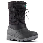 Botte noire et grise à triple lacets 
