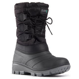 Botte noire et grise à triple lacets 