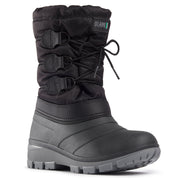 Botte noire et grise à triple lacets 