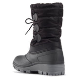 Botte noire et grise à triple lacets 