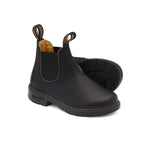 Botte pour enfants de chez Blundstone en noir, avec la semelle noire.