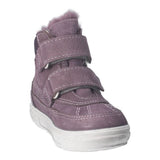 Botte de neige ricosta mauve imperméable facile à mettre, confortable, avec deux velcro.