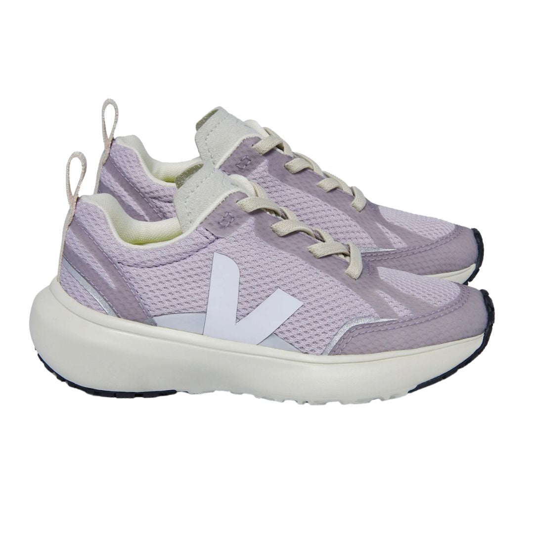 Espadrilles Veja vegan mauve pour enfant 