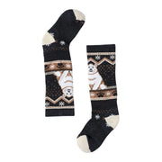 Chaussette Smartwool pour enfant, avec motif ours polaire, chaude, confortable, idéale pour le ski et autre sport d'hiver.