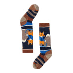 Chaussette Smartwool pour enfant, pour le ski ou la luge, chaude, confortable, rembourrée, idéale pour les journées froides, avec un dessin de renard. 