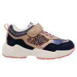 Chaussure mauve, bleu avec des brillants, scratch doré, pour fille, super léger, confortable, facile  mettre, ajustable facilement, parfait pour la vie de tous 