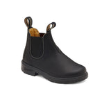 Botte pour enfants de chez Blundstone en noir, avec la semelle noire.