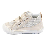 Chaussure Ollie Fun avec deux velcros, résistantes à l'eau, pour fille, blanc nacre