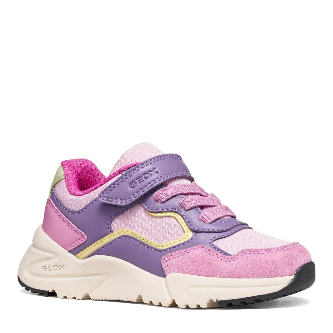 Chaussure rose et violette, super confortable, facile à mettre, souple, ajustable à la cheville, pour fille