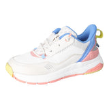 Chaussure sport pour enfant blanche avec touche de couleurs