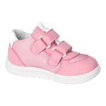 Chaussure flexible rose pour fille , parfaite pour la garderie avec deux velcro